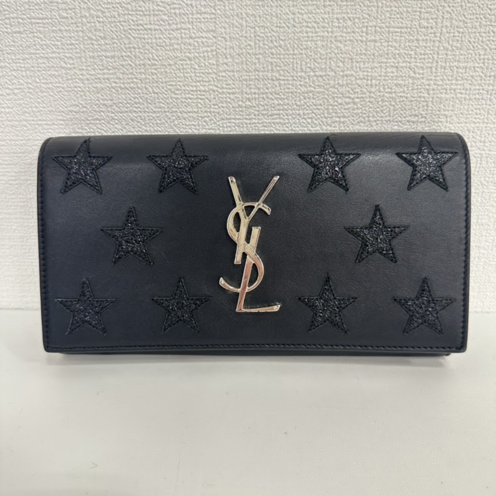 Leather Star Flap Wallet